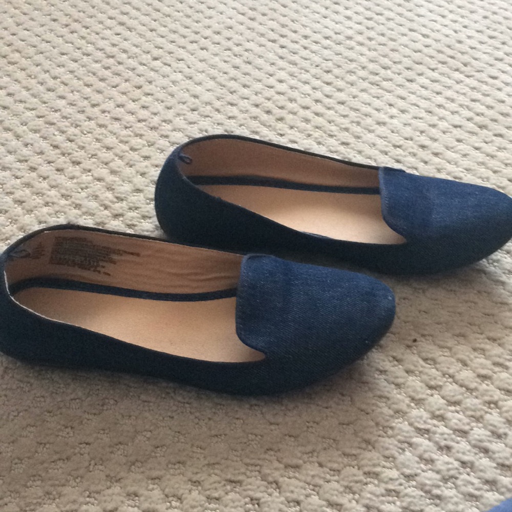 Denim flats